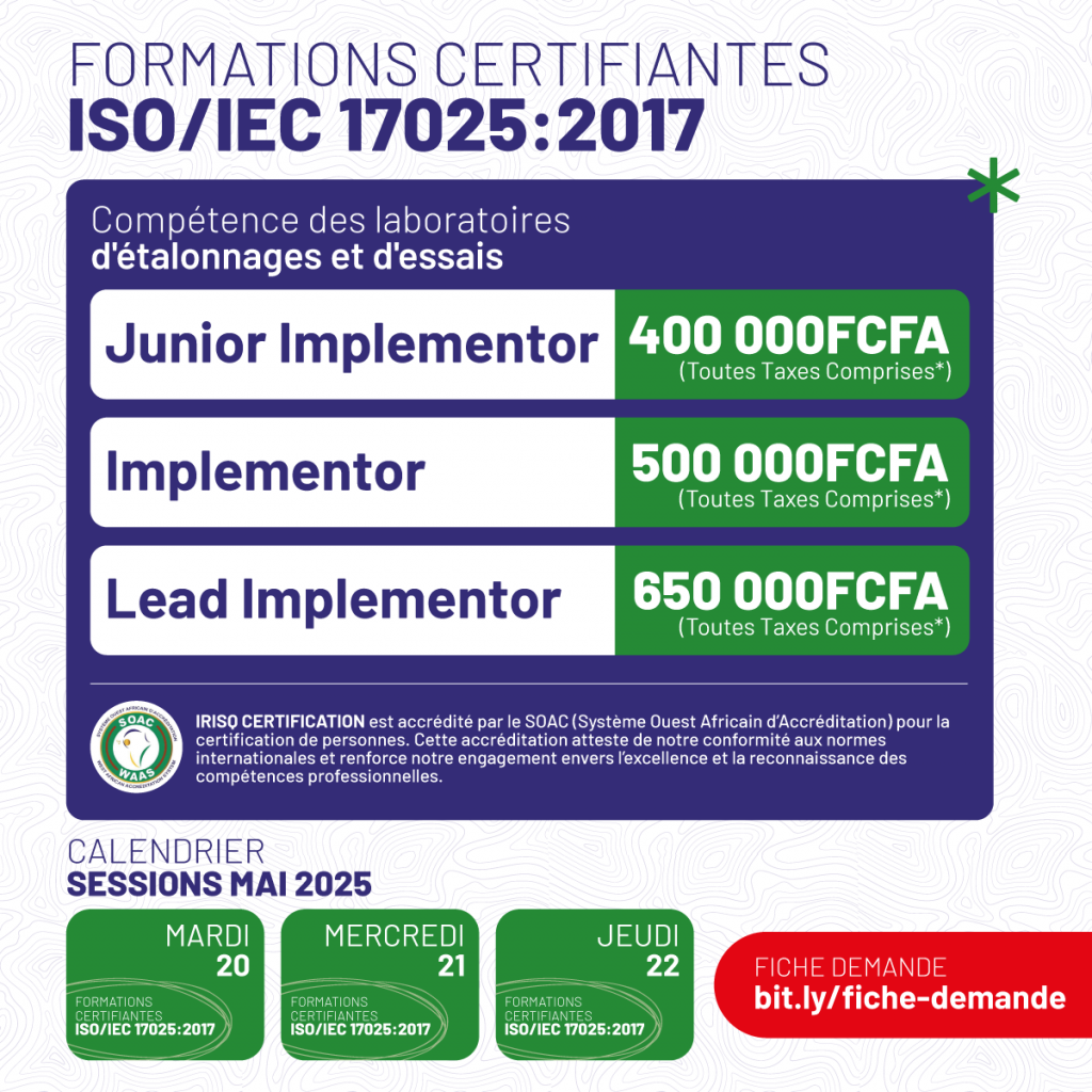 FORMATION CERTIFIANTE ISO 9001:2015 (Exigences pour la mise en place d’un Système de Management de la Qualité)
